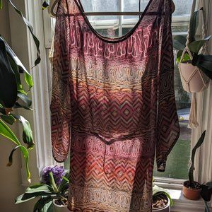 Alexis Silk Printed Tunic / Mini Dress – Size Small